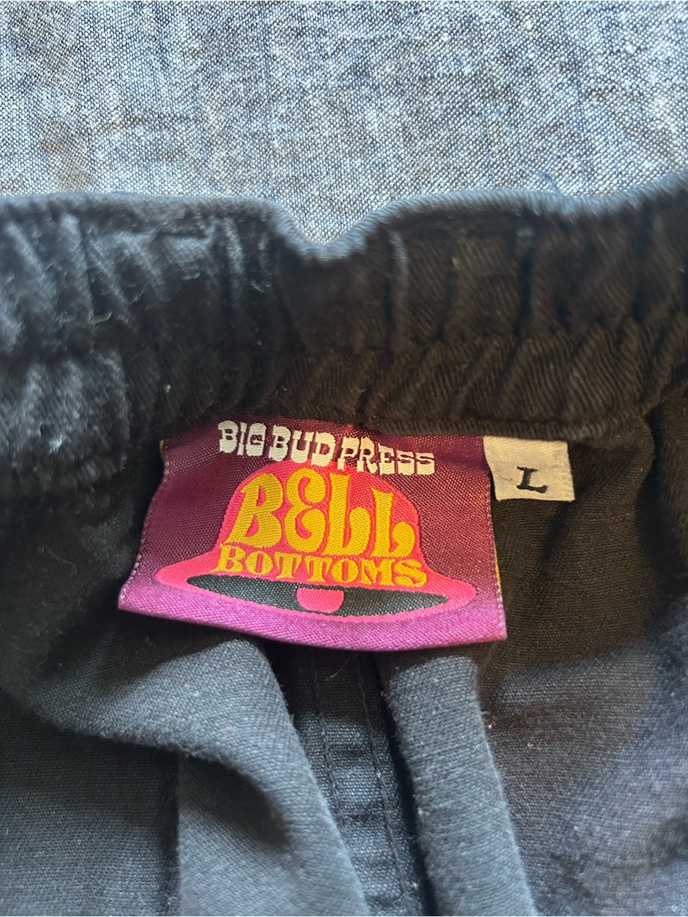 Big Bud Press Black Bell Bottom Chinos - Picture 3 of 7